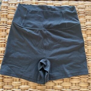 Free People Grey Biker Shorts